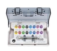 MQL-HDX Kit per impianti dentali, Kit protesico con Chiave dinamometrica Universale per impianti, Valore di Coppia Regolabile 10-70 Ncm, restauro implantare Sicuro/Rimovibile