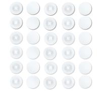 MQLSAERI 50 Pezzi Rotondi Coprivite in Plastica, Bianco Tappi a Vite per Viti a Croce, Adatti per Il Montaggio a Parete, Tappi di Copertura a Scatto, Decorazione per Foto da Cucina