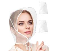MQLSAERI Copertura Antipioggia Trasparente Impermeabile Testa Cappuccio Antipioggia Cappello Antipioggia con Protezione Solare, Accessorio per la Pioggia per Uomini e Donne