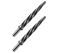MQODLFP 2 alesatori a spirale da 5/8 pollici con gambo da 1/2 pollice, ponte M2 HSS/alesatore conico per serraggio alesatore punta da trapano