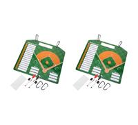 MQODLFP 2X Baseball Board Magnetico Baseball Lineup Board Softball Baseball Coaching Accessori Cancellare A Secco Marker Board Scrittura