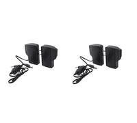 MQODLFP 2X Clip on USB Speaker per Notebook Laptop PC Desktop Tablet Wired Stereo Speaker Line Controller Soundbar