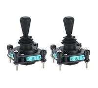 MQODLFP 2X Monolever Joystick Interruttori con Pulsante 2 4 8 Vie Reset Momentaneo Toggle -Rocker Interruttori CV4-04R2G