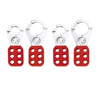 MQODLFP 4 PCS Lock Out Tag Out Lock Hasp Lucchetto di Sicurezza Lockout Acciaio Nylon Hasp Lock Lock per Industria Attrezzature