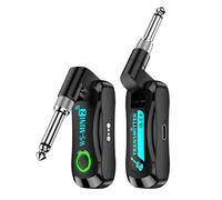 MQODLFP Aggiornamento 2.4G Chitarra Wireless Transceiver System Low Latency Trasmissione in tempo reale Chitarra Wireless Transmitter Receiver