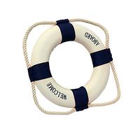 MQODLFP Anello in schiuma con scritta "Welcome Aboard", da appendere alla parete, decorazione per la casa, blu, 50 cm