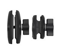 MQODLFP Braccio a doppia presa in lega di alluminio con base a sfera da 2,5 cm, montaggio per fotocamera moto, 6 cm e 9 cm, 2 pezzi