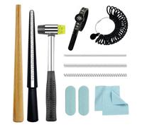 MQODLFP Misuratore per anelli con mandrino per misurare gli anelli con dimensioni di un quarto per misurare gli anelli piegati