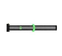 MQODLFP Righello di marcatura verticale da 35 cm, tipo T, righello a doppia linea con ago in acciaio/righello parallelo