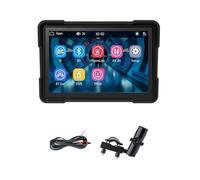 MQODLFP Schermo portatile GPS Bluetooth da 5 pollici per moto, IP67 impermeabile, lettore MP5 compatibile con Carplay e Android Auto