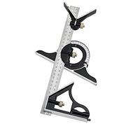 MQPALZKD 3 In1 Righello Regolabile Multi Combinazione Angolo Quadrato Cercatore Goniometro 300 Mm Set Di Misurazione Strumenti Righello Universale