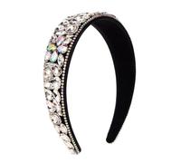 MQPALZKD Accessori for capelli Fasce for capelli barocche resistenti for donne Gioielli con strass vintage for feste(3-Pack)