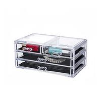 MQPALZKD Acrilico Trucco Organizzatore Gioielli Deposito Box Cosmetici Gioielli Display in plastica Cassetto trasparente