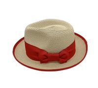 MQPALZKD Adjustable Sun Visor Rolled Brim Sun Protection Women's Wide-brimmed Hat(Red)