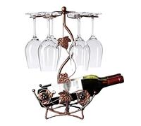 MQPALZKD Athele Leaf Wine Rack Portavolo Supporto Stand Hanging Bere Stemware Scaffale Scaffale for vino Bottlecup Display Holder Home