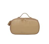 MQPALZKD Borsa cosmetica con doppia cerniera, grande capacità, area da viaggio portatile, pennello for trucco, grande custodia for articoli da toeletta