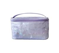 MQPALZKD Borsa cosmetica portatile rotta in vetro arcobaleno Borsa da viaggio di grande capacità Borsa for il lavaggio