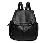 MQPALZKD Borsa da scuola for donna in vera pelle con zaino for uscire(Blue,White)