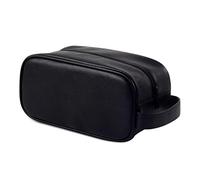 MQPALZKD Borsa da toeletta in pelle sintetica Lavatura del trucco for doccia Organizzatore Retro Retrò Custodia cosmetica portatile