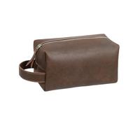 MQPALZKD Borsa da toilette Borsa for trucco impermeabile(Brown,20.5cm)