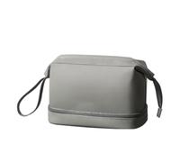 MQPALZKD Borsa da viaggio for uomo a doppio strato, borsa for il trucco, borsa for articoli da toeletta portatile di grande capacità(Blue,White)