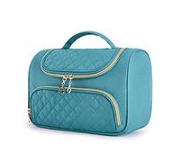 MQPALZKD Borsa for il trucco da viaggio di grande capacità, borsa for cosmetici, custodia for organizer for trucco, ampia custodia con patta for articoli da toeletta(C)