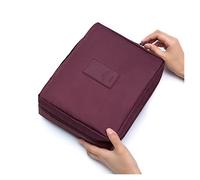 MQPALZKD Borsa for il trucco della ragazza all'aperto Donne Borsa cosmetica delle donne Immagini da toeletta Organizzatore Impermeabile Stoccaggio femminile(3-Pack)