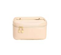 MQPALZKD Borsa for il trucco for borsa for la conservazione di cosmetici retrò da donna PU comoda borsa for il lavaggio portatile di grande capacità