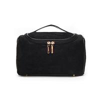 MQPALZKD Borsa for il trucco retrò Borsa for il lavaggio di prodotti for la cura della pelle extra large quadrata da donna portatile di grande capacità con patta