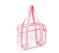 MQPALZKD Borsa portaoggetti for cosmetici in PVC trasparente Borsa da viaggio grande for doccia da donna Organizzatore impermeabile