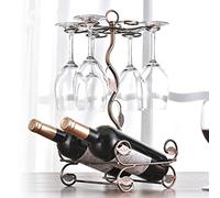MQPALZKD BOTTIGLIA EUROPEA DOPPIA 6CUPS rack del foglia a forma di G-a forma di G-Holder Goblet Wine Storage Basket Bar Family Wine Tools