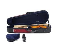 MQPALZKD Cinturini a cassetta for violino Oxford cuciti rossi e neri for violini 4/4 3/4 1/2 1/4 1/8 1/16(1/4)