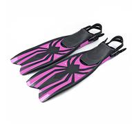 MQPALZKD Comfort Flessibile for Adulti TPR. Non scivolato Nuoto Immersioni Profonde Alette Alette in Gomma Snorkeling Professionale Regolabile(Roze,L)