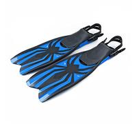 MQPALZKD Comfort Flessibile for Adulti TPR. Non scivolato Nuoto Immersioni Profonde Alette Alette in Gomma Snorkeling Professionale Regolabile(Blue,L)