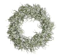MQPALZKD Corona stellata bianca for la casa, decorazione della parete della porta, ghirlanda stellata con piccoli frammenti floreali bianchi