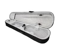 MQPALZKD Custodia for violino leggera for 1/8 1/4 1/2 Custodia rigida for triangolo for violino in velluto argento Borsa for scuola di musica con due archi(1/8)