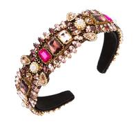 MQPALZKD Fasce for capelli in velluto con perle e strass for donna con accessori decorativi for capelli con piccole perline in acciaio