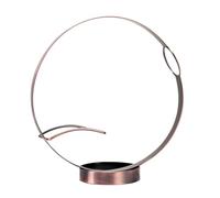 MQPALZKD Portabottiglie Rotondo Portabottiglie Singolo Bar Home Decor Organizer Barware Supporto Da Banco(Silver)