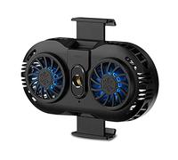 MQPALZKD Raffreddatore del telefono cellulare Doppio ventola del telefono Radiatore del telefono Radiatore del telefono Raffreddamento del pad Gamepad Controller Lavello di calore(Schwarz)
