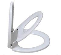 MQPALZKD Risparmio di spazio soluzione for i bambini Potty Training-facile da installare Cabrio Toilet Seat allungata, Bianco