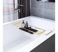 MQPALZKD Scaffale a retrattile Bagno in acciaio inox vasca da bagno for vasca da bagno vassoio vassoio cucina Organizzatore del bagno