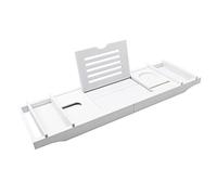 MQPALZKD Vassoio Da Bagno Estensibile Porta Tablet Appendere For Vino Scaffale Lettura Antiscivolo Vasca