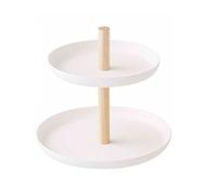 MQPALZKD Vassoio da scrivania in metallo a 2 livelli Mini contenitore portatile durevole for l'arredamento del soggiorno del bagno d'ingresso