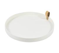 MQPALZKD Vassoio portaoggetti rotondo semplice Tavolo da camera da letto portatile Organizer for esposizione di articoli vari for cosmetici decorativi