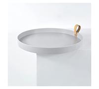 MQPALZKD Vassoio portaoggetti rotondo semplice Tavolo da camera da letto portatile Organizer for esposizione di articoli vari for cosmetici decorativi