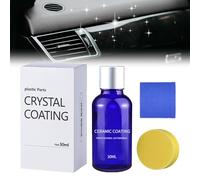 MQSHUHENMY Crystal Coating for Car Plastic Parts, Upgrated Plastic Parts Refurbish Agent, 2024 New Car Plastic Parts Refurbish Plastic Parts Crystal Coating, Plastic Restorer for Cars (1)