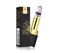 MQSHUHENMY Flower Lipstick Crystal Jelly Color Changing Lipstick, Lipstick Lasting Moisturizer Color Change Lip Balm Dry Flower Cosmetics Makeup Lipstick Jelly (A)