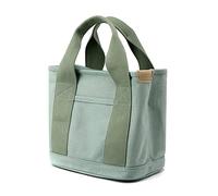 MQSHUHENMY Large Capacity Multi-Pocket Handbag, Canvas Tote Bags for Women, Japanese Handmade Large Capacity Multi Pocket Handbag, Satchel Bag Stylish for Work Daily Travel (Green)