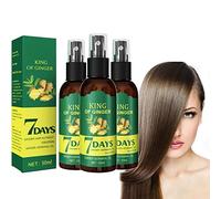 MQSHUHENMY Shouga Kingu Hair Growth Oil, Ginger Oil for Hair Growth, 7 Days Ginger Germinal Oil, King of Ginger 7 Days Hair Growth, Shougagro Japanese Hair Growth Spray (3Pcs)