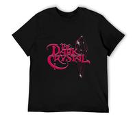 MQTFashFB The Dark Crystal Bright Logo T Shirt Mens 80s Movie Tee Black BlackOne Size